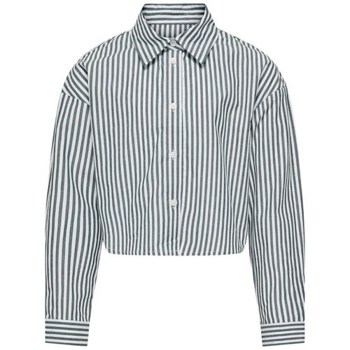 Blusa bicolor a rayas para niña