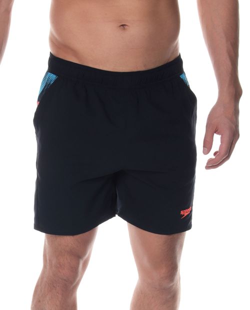 Traje de baño Speedo xpress lite negro estampado para hombre