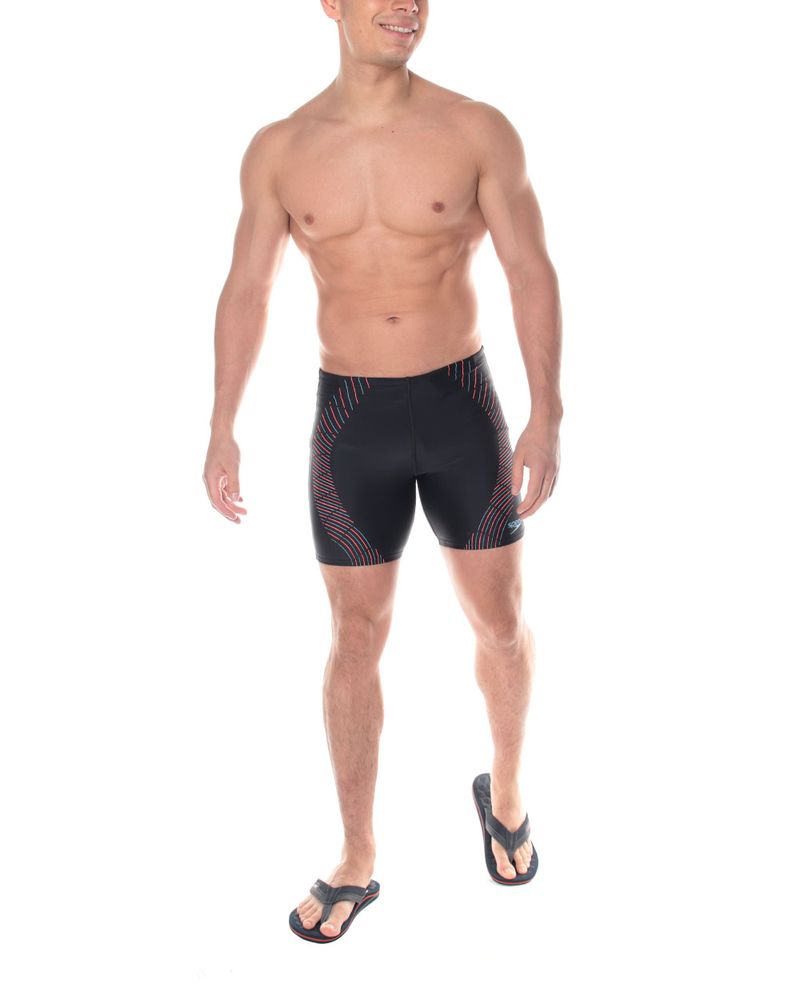 104804974-Traje-de-baño-Speedo-negro-estampado-para-hombre