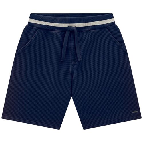Short azul sólido para niño