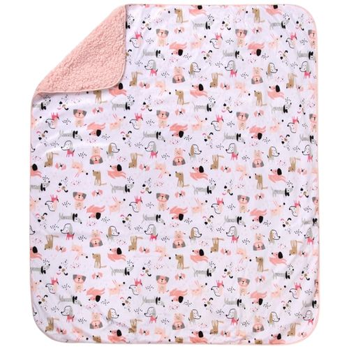 Frazada reversible con estampado para bebé niña