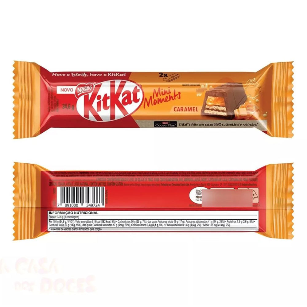 Chocolate Kit Kat Mini Moments Caramelo 346g - Siman Costa Rica