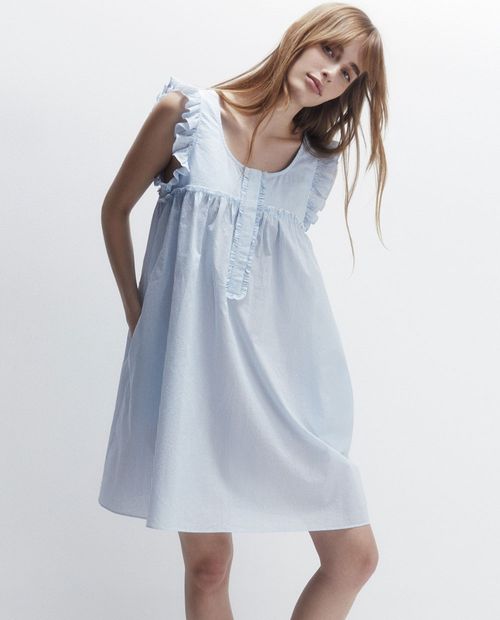 Camisón Sfera rayado sin mangas para mujer