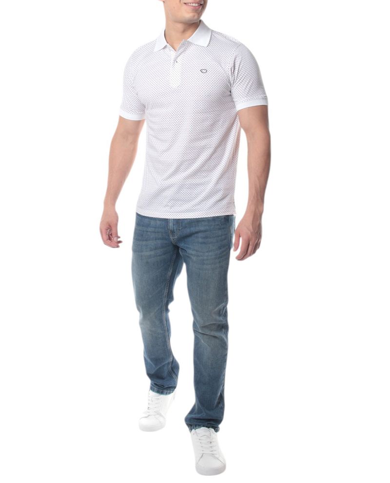 104825979-Camisa-polo-classic-fit-Oscar-de-la-Renta-blanca-mini-print-para-hombre