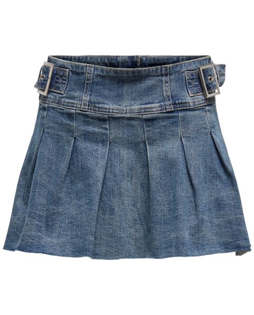Falda Only mini azul de cintura media para mujer