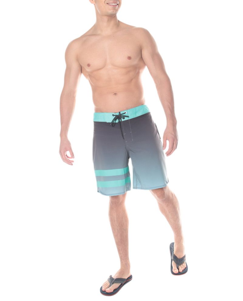 104804136-Calzoneta-de-baño-Hurley-negra-color-blocking-para-hombre