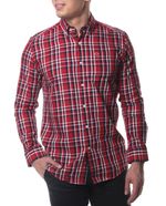 104826059-Camisa-casual-Oscar-de-la-Renta-classic-fit-roja-cuadriculada-para-hombre