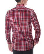 104826059-Camisa-casual-Oscar-de-la-Renta-classic-fit-roja-cuadriculada-para-hombre