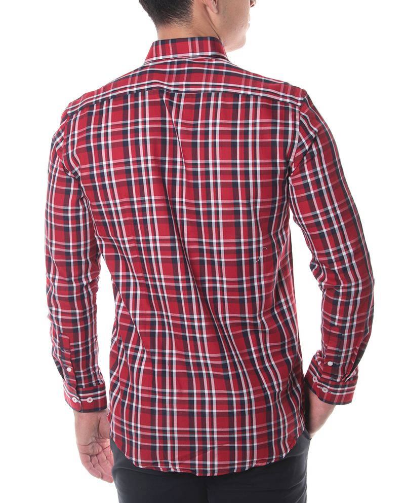 104826059-Camisa-casual-Oscar-de-la-Renta-classic-fit-roja-cuadriculada-para-hombre
