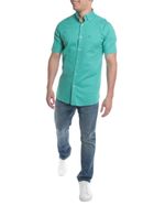 104826469-Camisa-casual-Oscar-de-la-Renta-classic-fit-verde-solida-para-hombre-