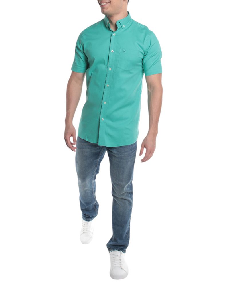 104826469-Camisa-casual-Oscar-de-la-Renta-classic-fit-verde-solida-para-hombre-