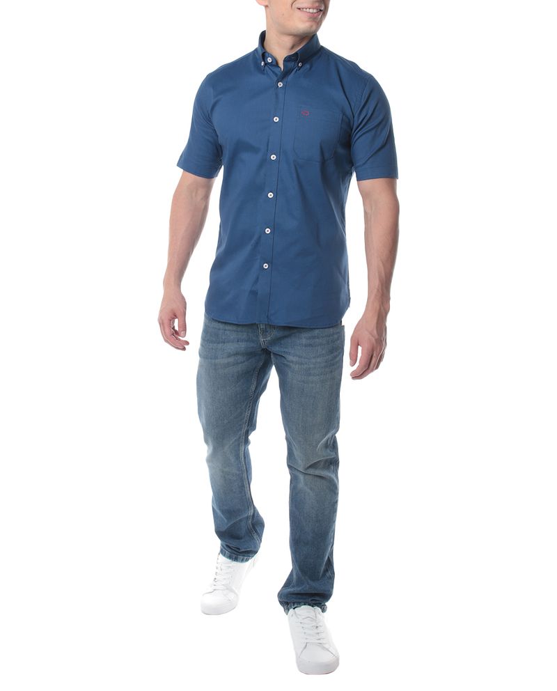 104825920-Camisa-casual-Oscar-de-la-Renta-classic-fit-azul-navy-solida-para-hombre