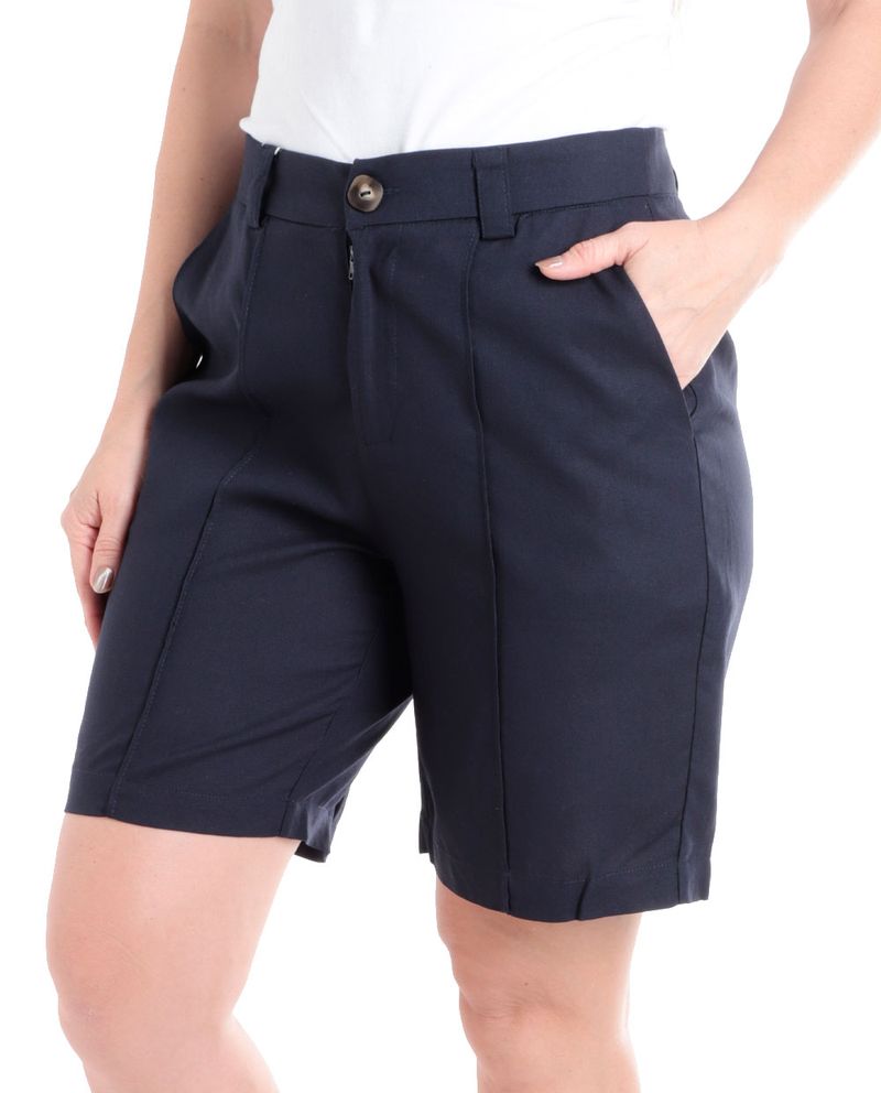 104795370-Short-Nicolle-casual-azul-de-cintura-alta-para-mujer