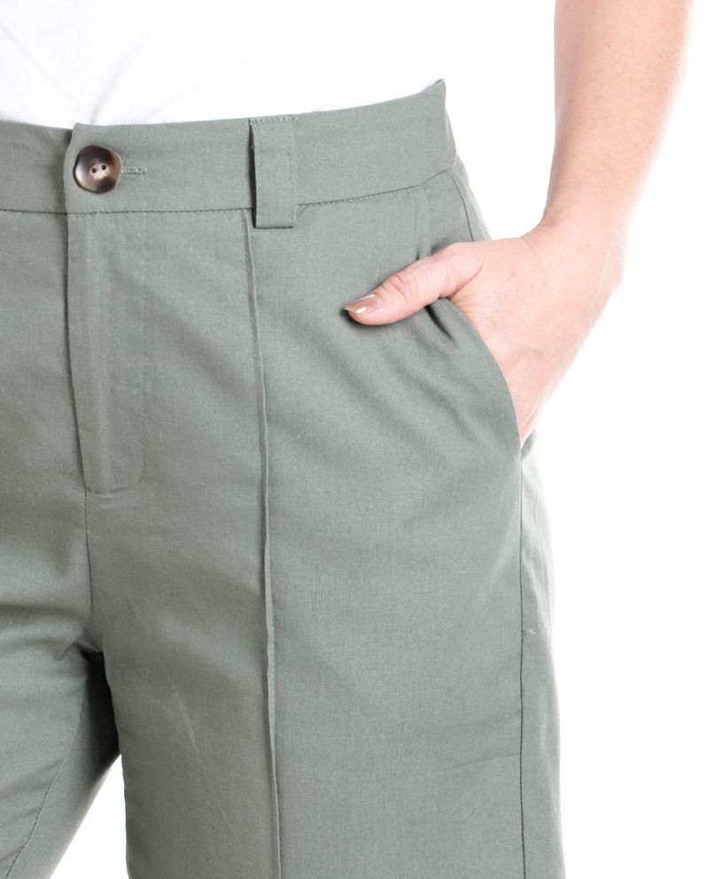 104795376-Short-Nicolle-casual-verde-de-cintura-alta-para-mujer