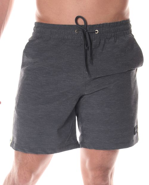 Short de baño Hurley gris oscuro heather para hombre