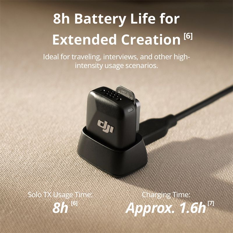 DJI Mic Mini Microfono Wireless Bianco - Per IPhone, Android E Fotocamere | Audio Professionale - Foto 7