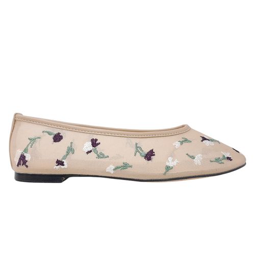 Zapato casual ballerina H&Co nude para mujer
