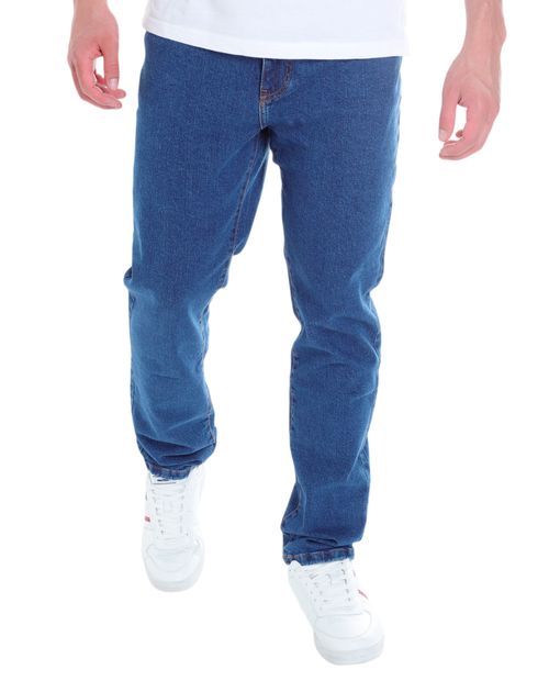 Vaqueros de mezclilla azul medio de corte slim de Pepe Revolution para hombre