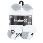 104810485-Pack-de-6-pares-de-calcetines-Hurley-blancos-color-blocking-para-hombre