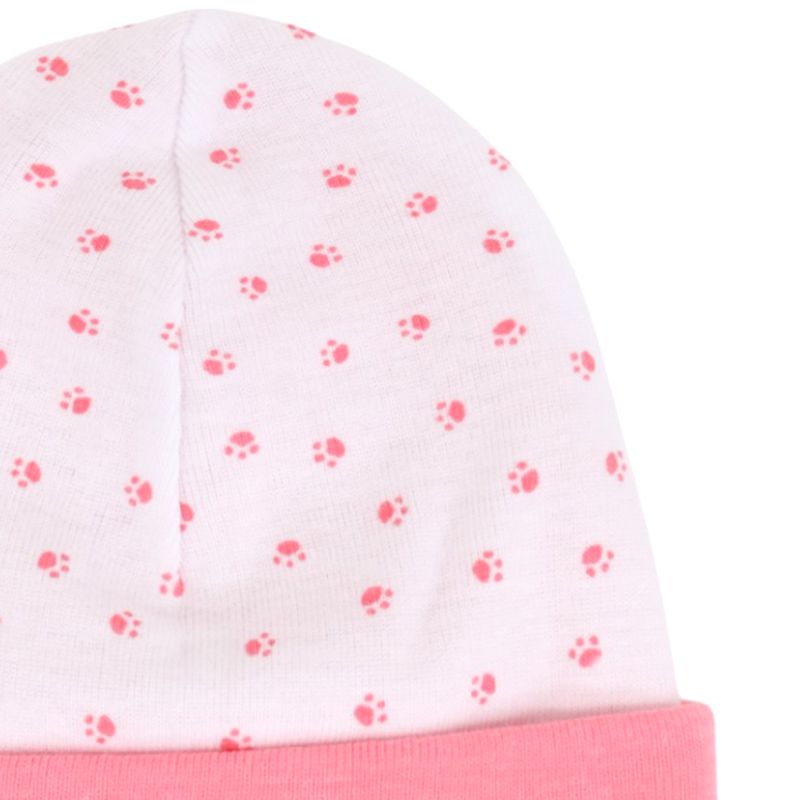 Gorro-bicolor-con-estampado-para-bebe-niña-101148342