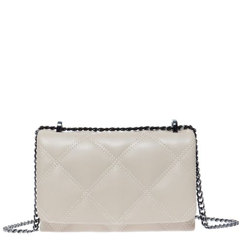Cartera crossbody Sfera color beige para mujer