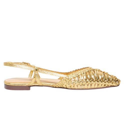 Zapato casual ballerina Sfera color dorado para mujer