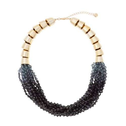 Choker metálico bicolor para mujer