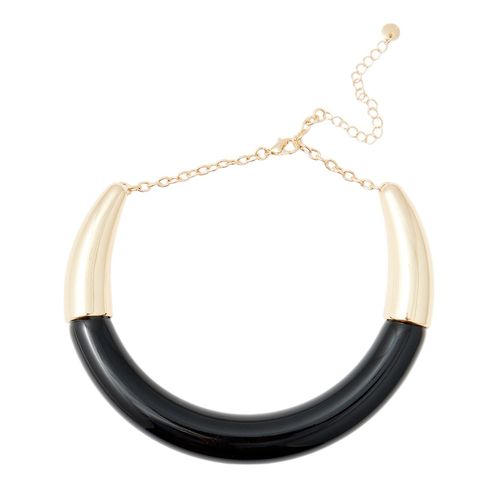 Choker metálico bicolor para mujer