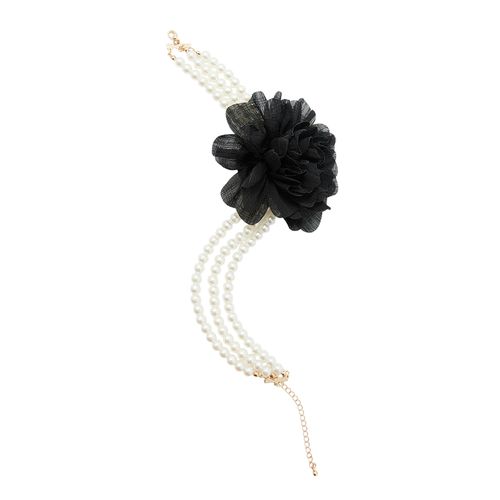 Choker con perlas blancas para mujer