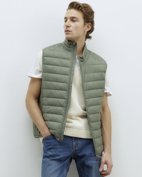Chaleco Sfera verde acolchado para hombre