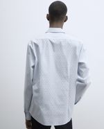 104856081-Camisa-casual-slim-fit-Sfera-celeste-mini-print-rombos-para-hombre
