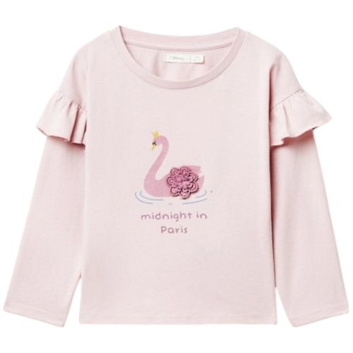 Blusa rosado con estampado para niña