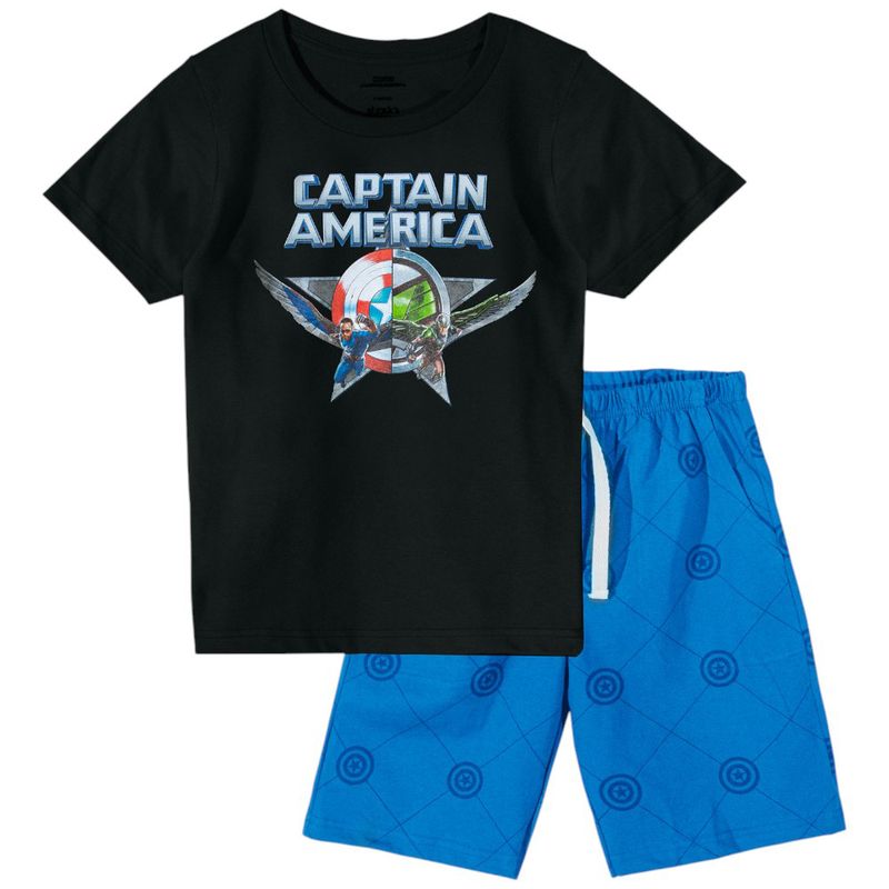Conjunto-de-2-piezas-bicolor-con-estampado-de-Capitan-America-para-niño-104847343