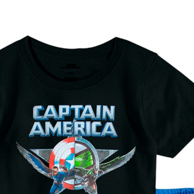 Conjunto-de-2-piezas-bicolor-con-estampado-de-Capitan-America-para-niño-104847343