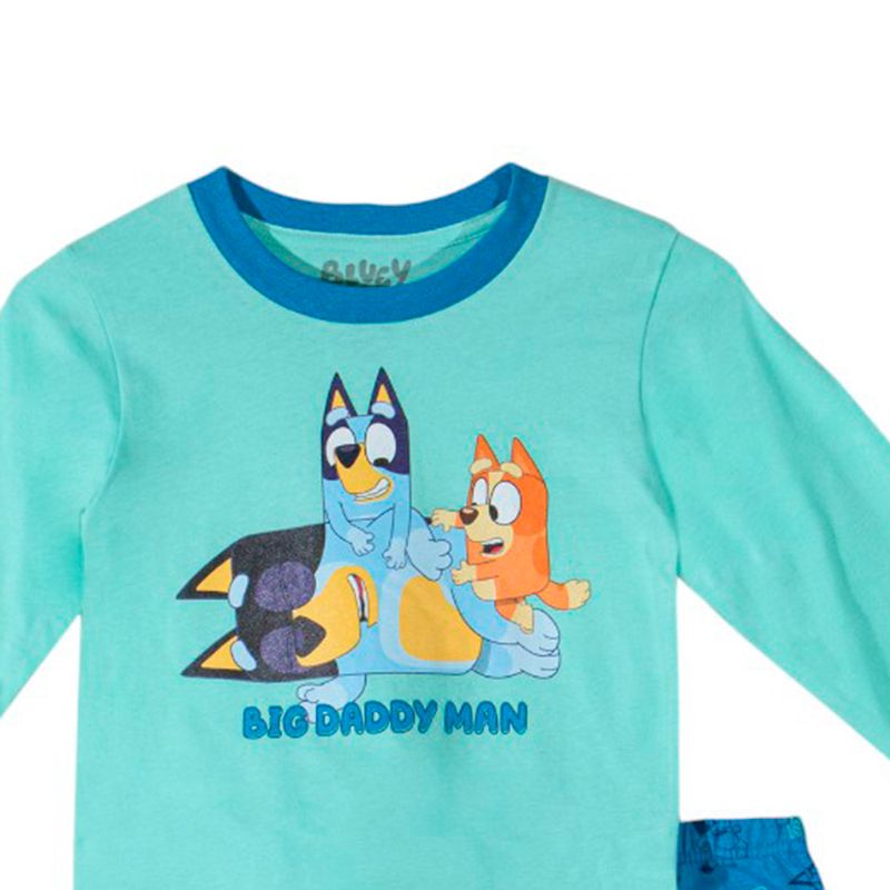 Pijama-de-2-piezas-bicolor-con-estampado-de-Bluey-para-niño-104847353