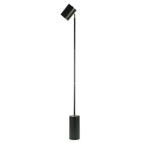 Lámpara de pedestal metálica negra 152 x12cm