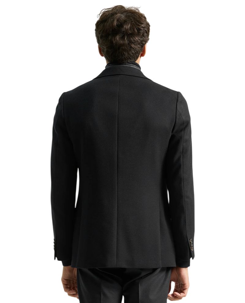 104784780-Blazer-formal-con-cuello-desmontable-PuroEGO-negro-texturizado-para-hombre