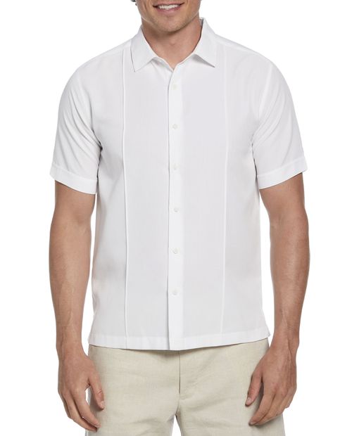 Guayabera Cubavera classic fit blanca texturizada para hombre