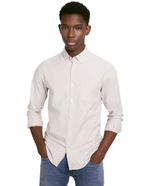 104843122-Camisa-oxford-Easy-Wear-slim-fit-beige-solida-para-hombre