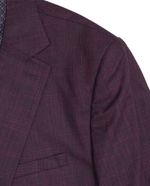 104848253-Blazer-formal-Carven-color-vino-cuadriculado-para-hombre