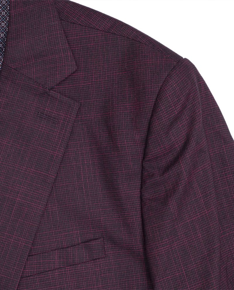 104848253-Blazer-formal-Carven-color-vino-cuadriculado-para-hombre
