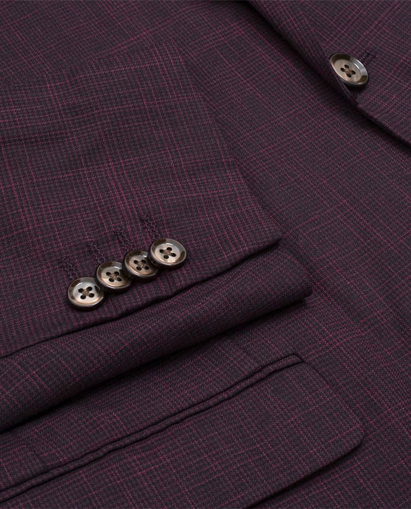 104848253-Blazer-formal-Carven-color-vino-cuadriculado-para-hombre