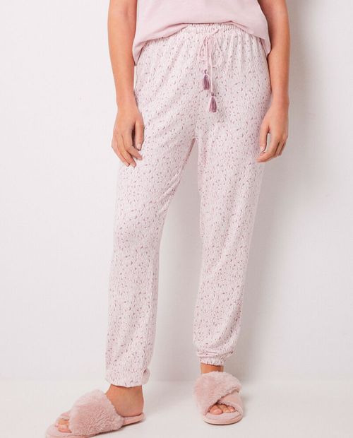 Pantalón de pijama Women Secret estampado de cintura alta para mujer