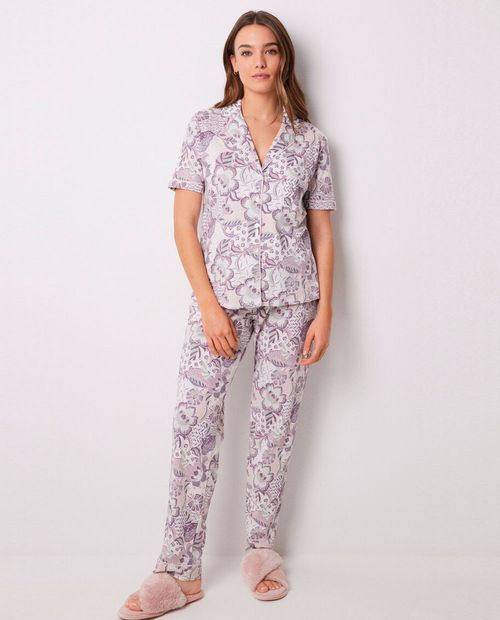 Pijama con pantalón Women Secret estampada para mujer