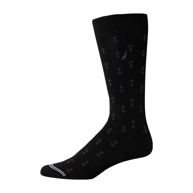 104776623-Pack-de-5-pares-de-calcetines-crew-Nautica-negros-para-hombre
