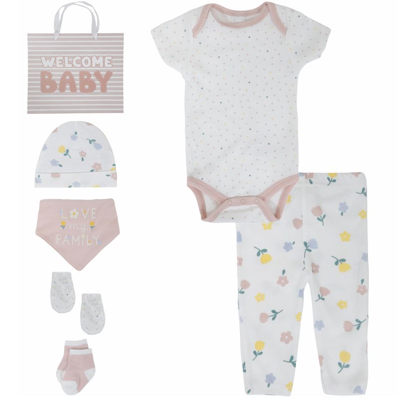 Set-de-regalo-7-piezas-bicolor-con-estampado-de-flores-para-bebe-niña-104823062