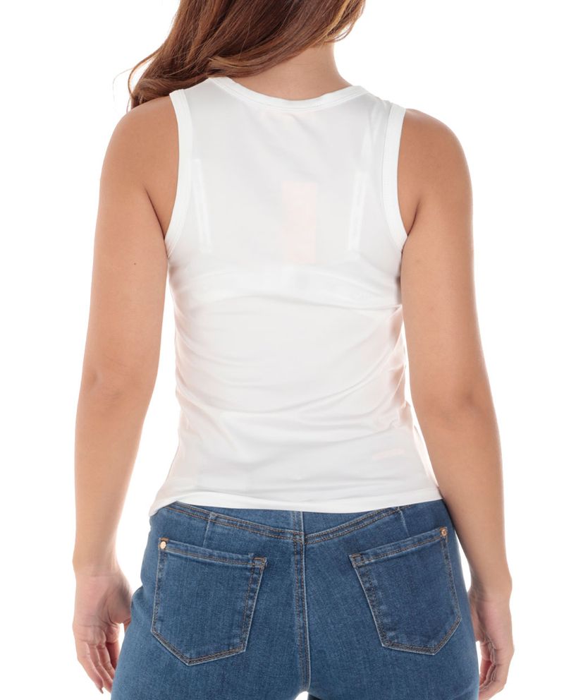 104724544-Camiseta-Orange-tank-top-blanca-para-mujer