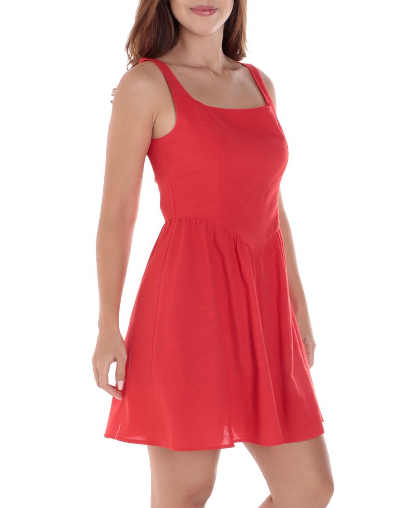 104724631-vestido-Orange-fit---flare-rojo-de-tirantes-para-mujer