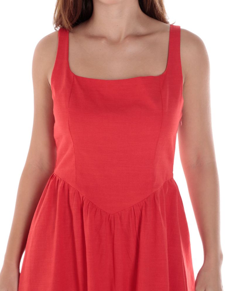 104724631-vestido-Orange-fit---flare-rojo-de-tirantes-para-mujer