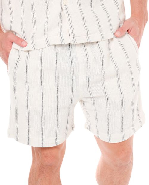 Short Denim & Flower ivory rayada para hombre